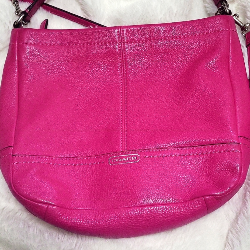 Small COACH purse. Side bag or handheld. Like new. Pink
